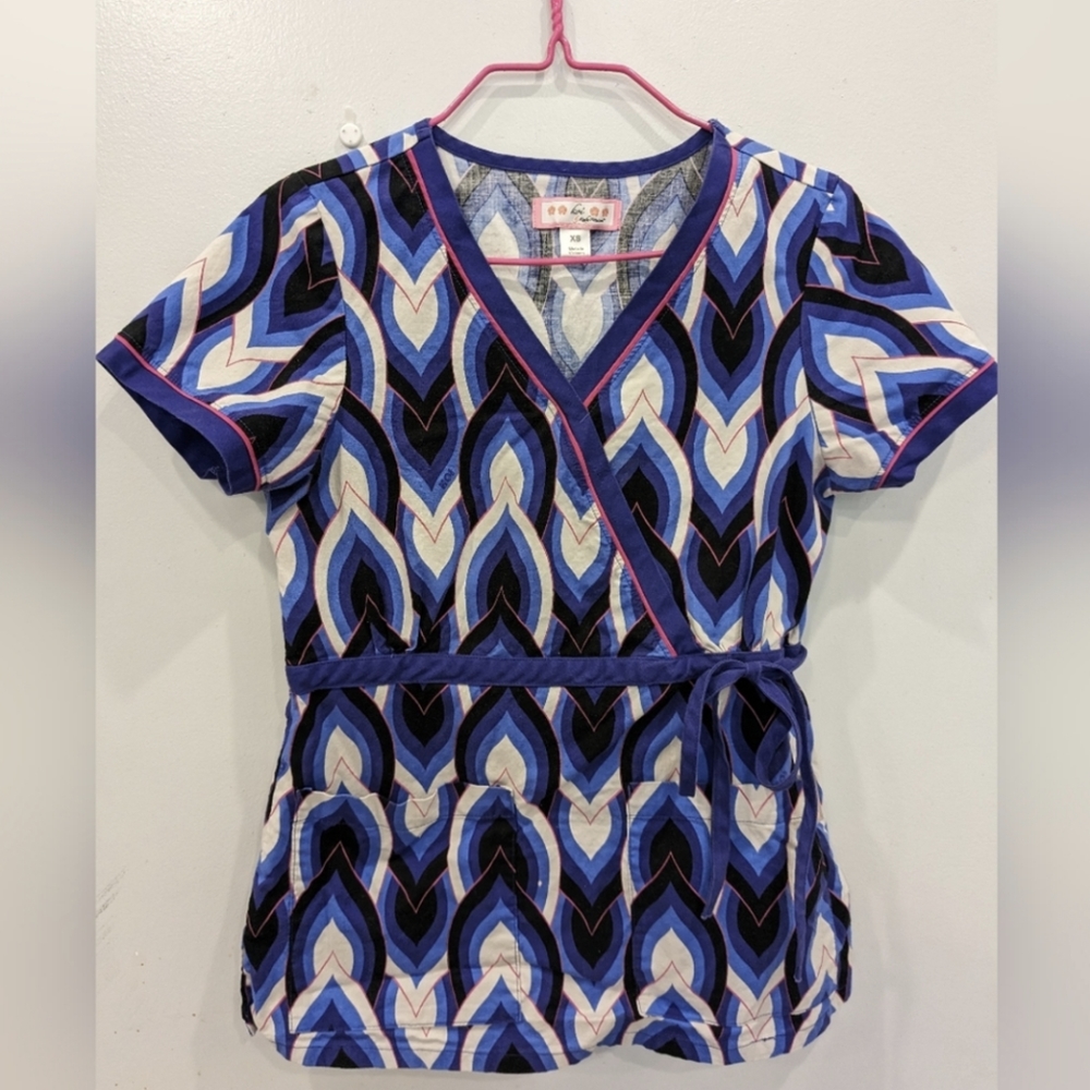 Koi Scrub Top